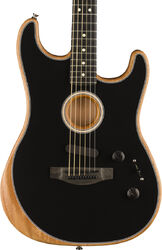 Folk-gitarre Fender American Acoustasonic Stratocaster - Black