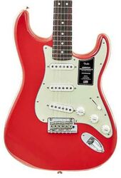 E-gitarre in str-form Fender American Professional II Stratocaster Roasted Neck Ltd (USA) - Fiesta red