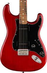 E-gitarre in str-form Fender Noventa Stratocaster (MEX, PF) - Crimson red transparent