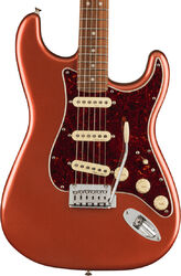 E-gitarre in str-form Fender Player Plus Stratocaster (MEX, PF) - Aged candy apple red