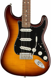 E-gitarre in str-form Fender Player Stratocaster Plus Top (MEX, PF) - Tobacco burst