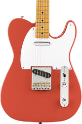 E-gitarre in teleform Fender Vintera 50's Telecaster (MEX, MN) - Fiesta red