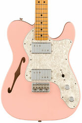E-gitarre in teleform Fender FSR Vintera Vintage 70's Telecaster Thinline Ltd (MEX, MN) - Shell pink