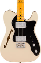 E-gitarre in teleform Fender American Vintage II 1972 Telecaster Thinline Ltd (USA, MN) - olympic white