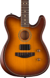 Folk-gitarre Fender Acoustasonic Standard Telecaster (RW) - Honey burst
