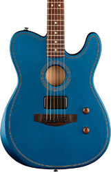 Folk-gitarre Fender Acoustasonic Standard Telecaster Ltd (RW) - Lake placid blue