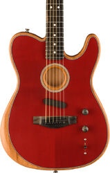 Folk-gitarre Fender American Acoustasonic Telecaster (USA) - Crimson red