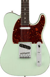 E-gitarre in teleform Fender American Ultra Luxe Telecaster (USA, RW) - Transparent surf green