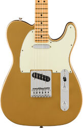 E-gitarre in teleform Fender 75th Anniversary Player II Telecaster (MEX, MN) - aztec gold