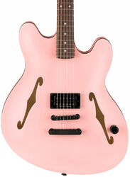 Semi-hollow e-gitarre Fender Tom DeLonge Starcaster - Satin shell pink
