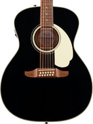 Folk-gitarre Fender California Deluxe Villager E (12-String) - Black