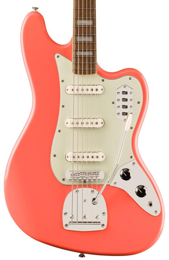 Solidbody e-bass Squier FSR Classic Vibe Bass VI Ltd - Tahitian Coral