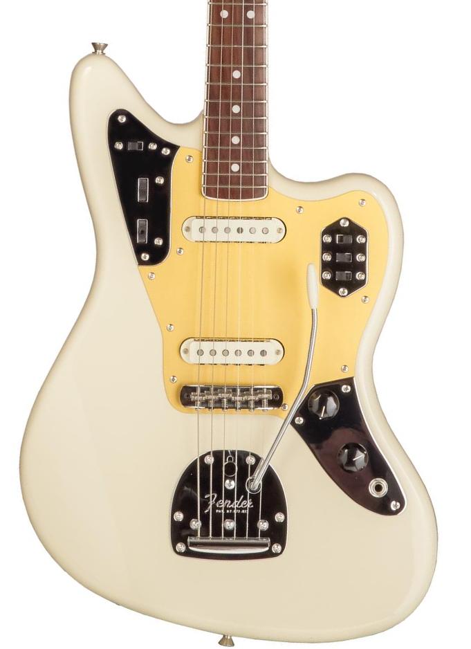 Retro-rock-e-gitarre Fender Made in Japan Traditional II 60s Jaguar (RW) - Olympic white