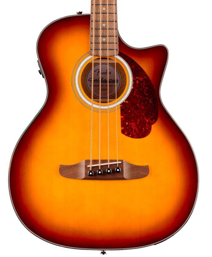 Akustische bass Fender California Deluxe Kingman Bass CE - Honey sunburst