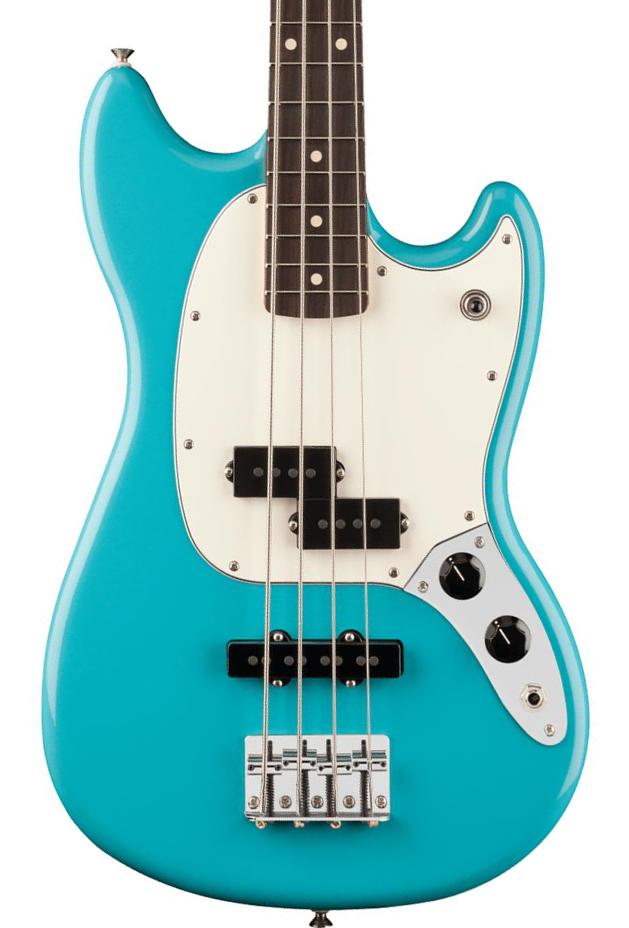 Solidbody e-bass Fender Player II Mustang Bass PJ (MEX, RW) - Aquatone blue