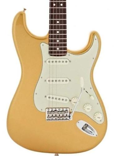 E-gitarre in str-form Fender Made in Japan Hybrid II Stratocaster - Mystic aztec gold
