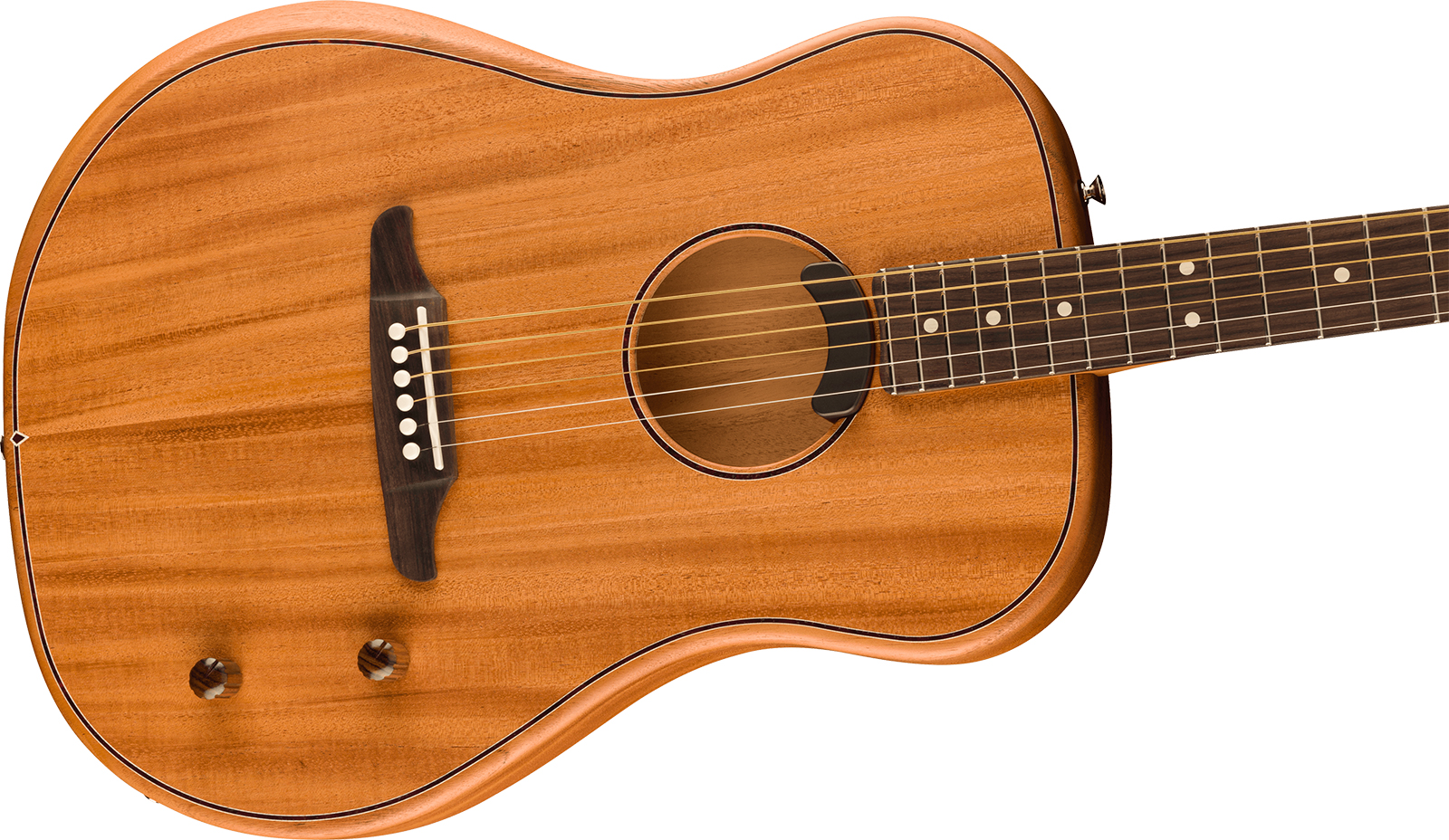 Fender Highway All Mahogany Dreadnought Thin Mex Tout Acajou Rw - All-mahogany - Elektroakustische Gitarre - Variation 2