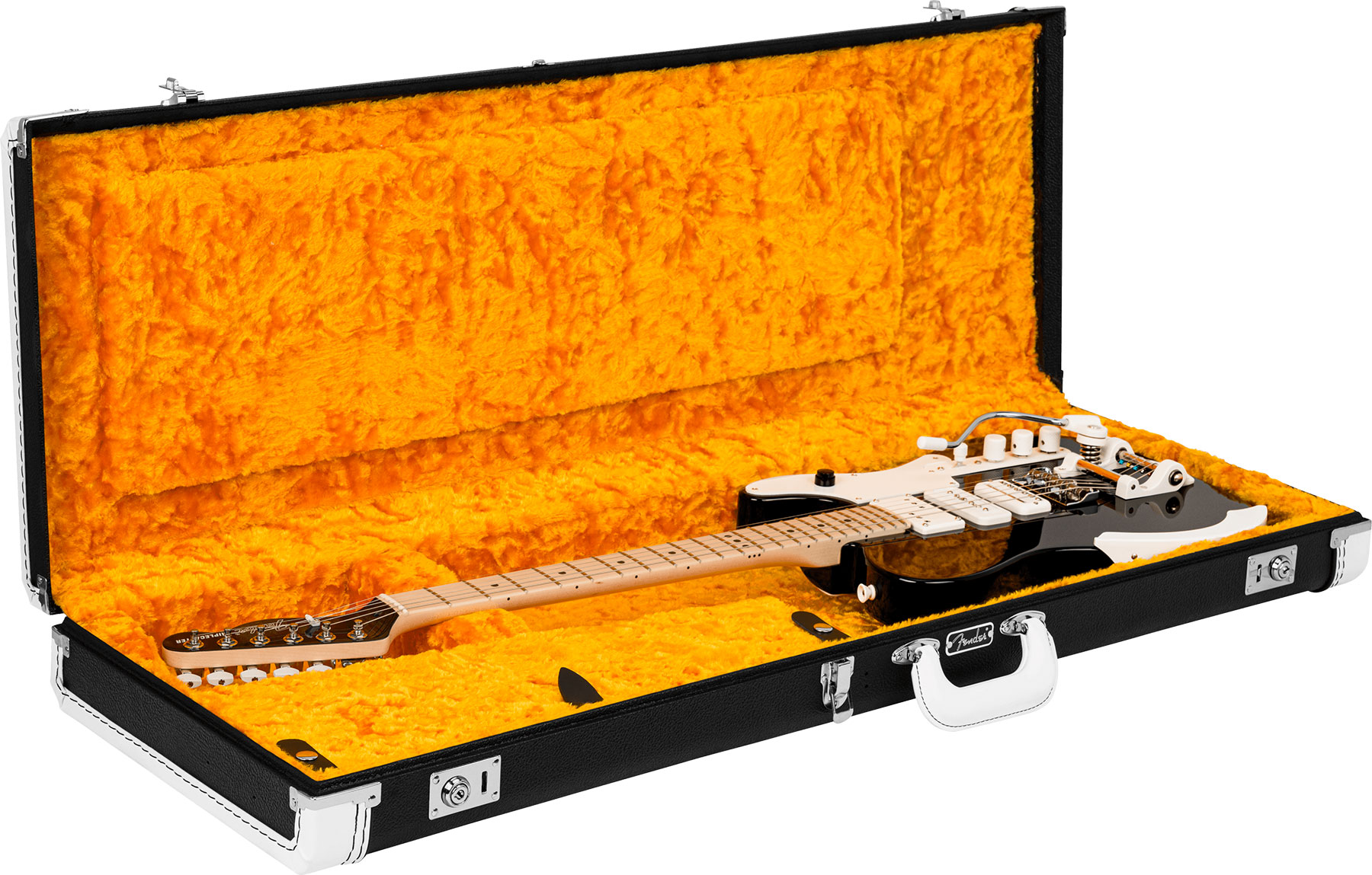 Fender Jack White Tele Triplecaster Usa Signature Hsh Trem Mn - Black - Signature-E-Gitarre - Variation 4
