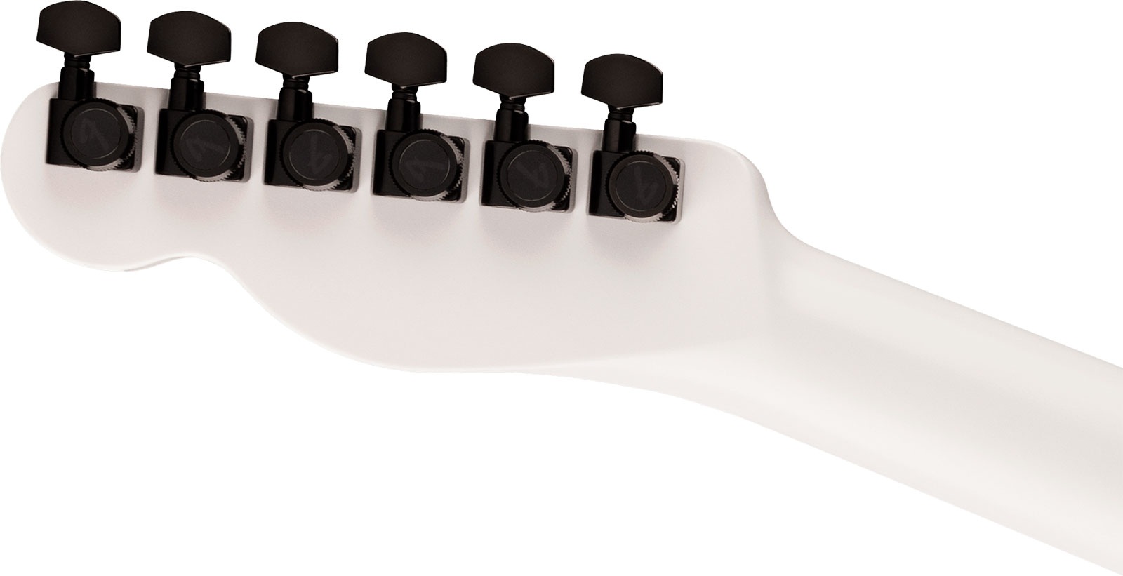 Fender Jack White Triplesonic Acoustasonic Tele Signature - Satin Arctic White With Black Top - Folk-Gitarre - Variation 3