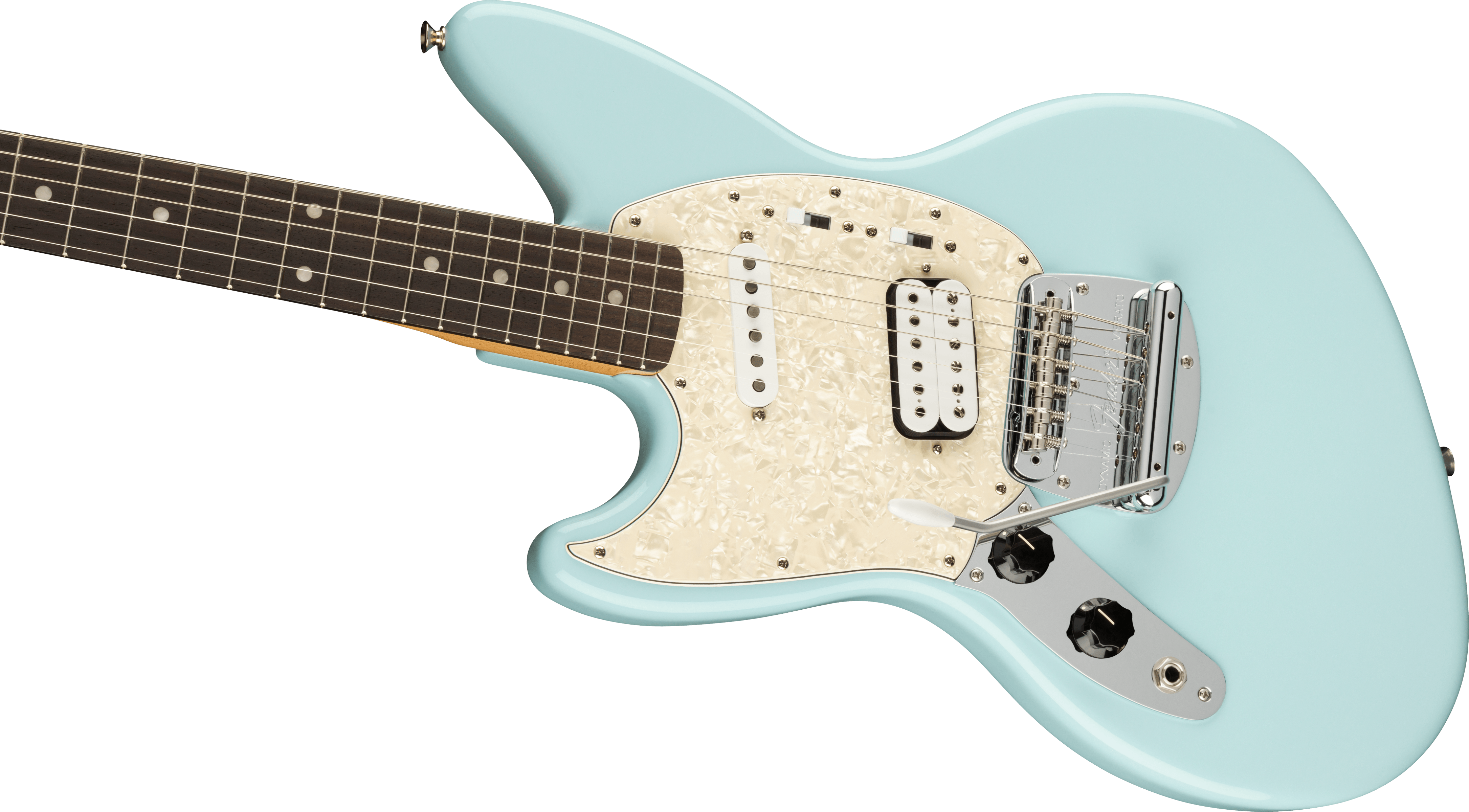 Fender Jag-stang Kurt Cobain Artist Gaucher Hs Trem Rw - Sonic Blue - E-Gitarre für Linkshänder - Variation 3