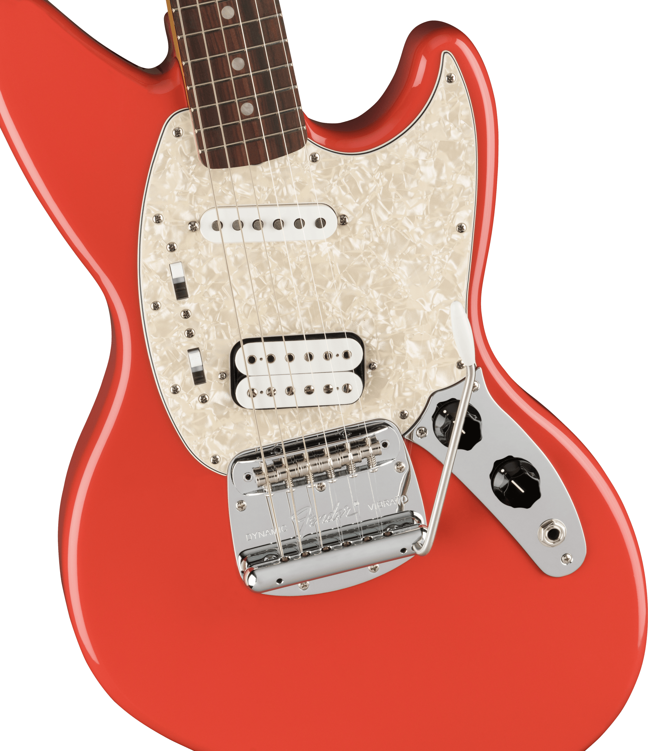 Fender Jag-stang Kurt Cobain Artist Hs Trem Rw - Fiesta Red - Retro-Rock-E-Gitarre - Variation 2