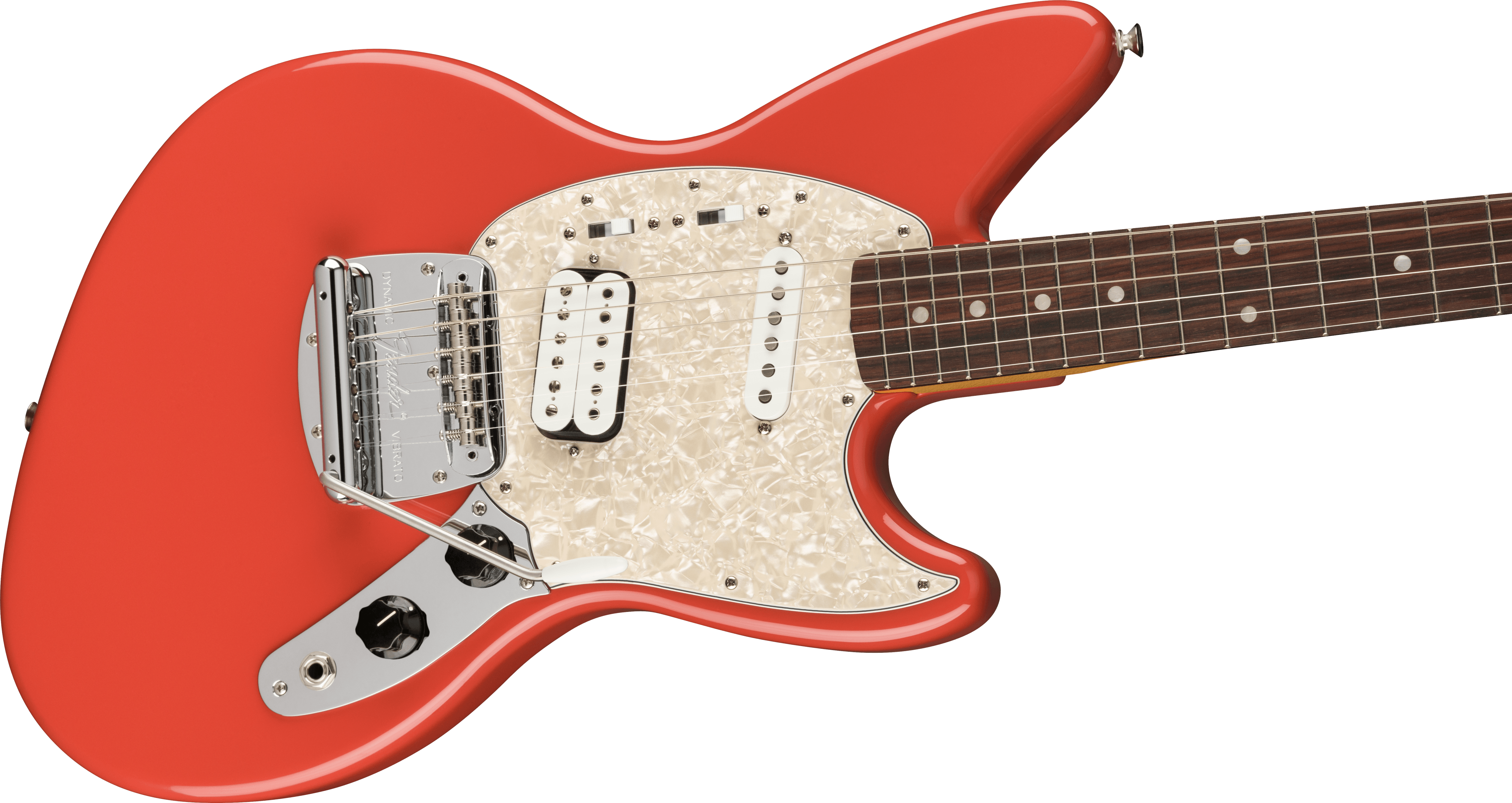 Fender Jag-stang Kurt Cobain Artist Hs Trem Rw - Fiesta Red - Retro-Rock-E-Gitarre - Variation 3