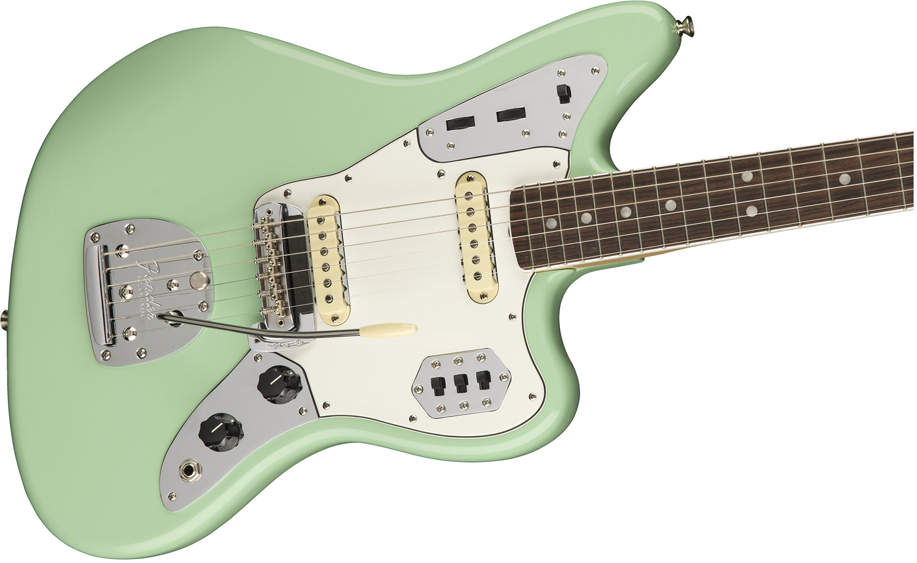 Fender Jaguar '60s American Original Usa Ss Rw - Surf Green - Retro-Rock-E-Gitarre - Variation 2