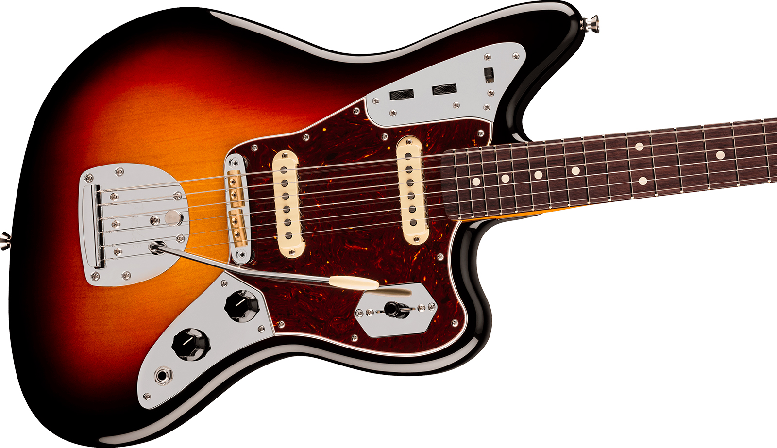 Fender Jaguar American Pro. Usa Shsc 2s Trem Rw - 3-color Sunburst - Retro-Rock-E-Gitarre - Variation 2