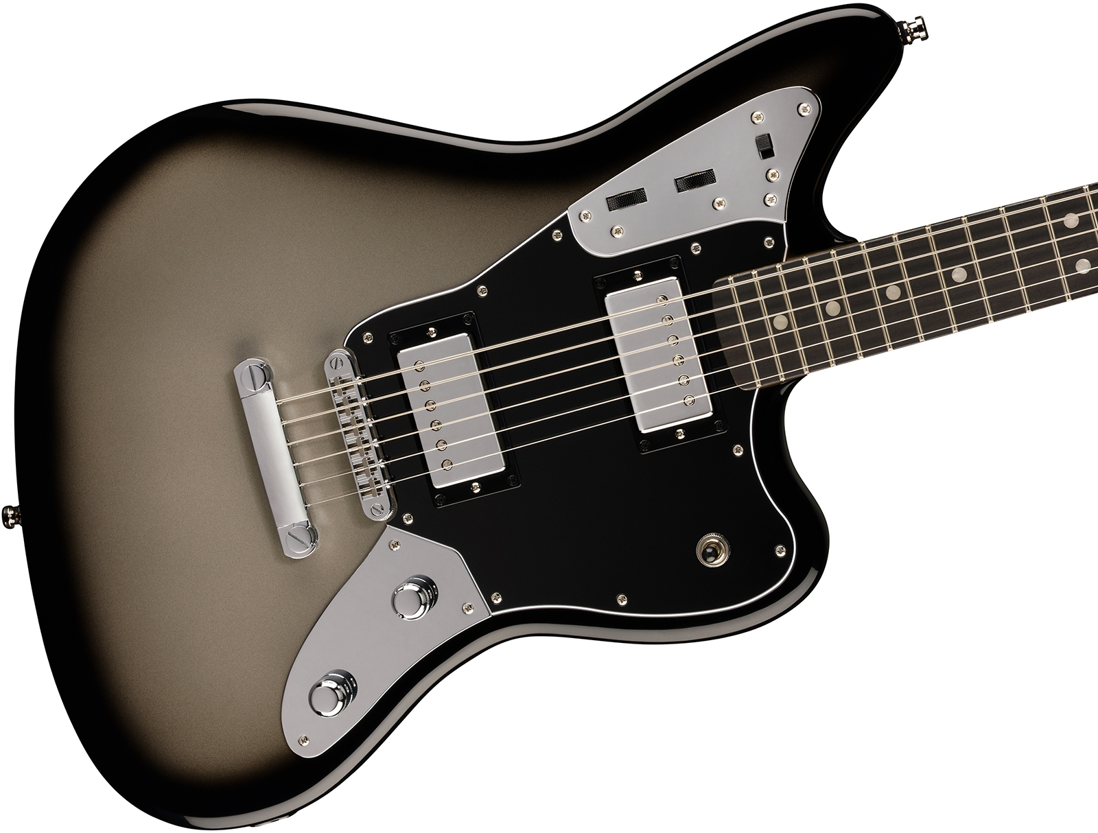 Fender Jaguar Baritone Player Fusion Ltd 2h Ht Eb - Silverburst - Bariton E-Gitarre - Variation 2
