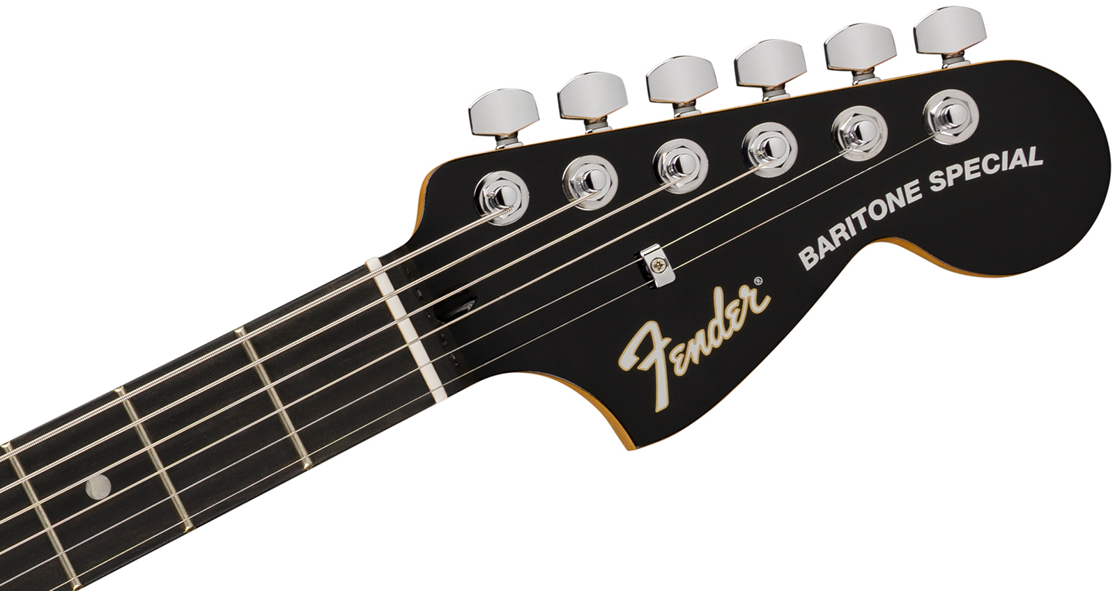 Fender Jaguar Baritone Player Fusion Ltd 2h Ht Eb - Black - Bariton E-Gitarre - Variation 3