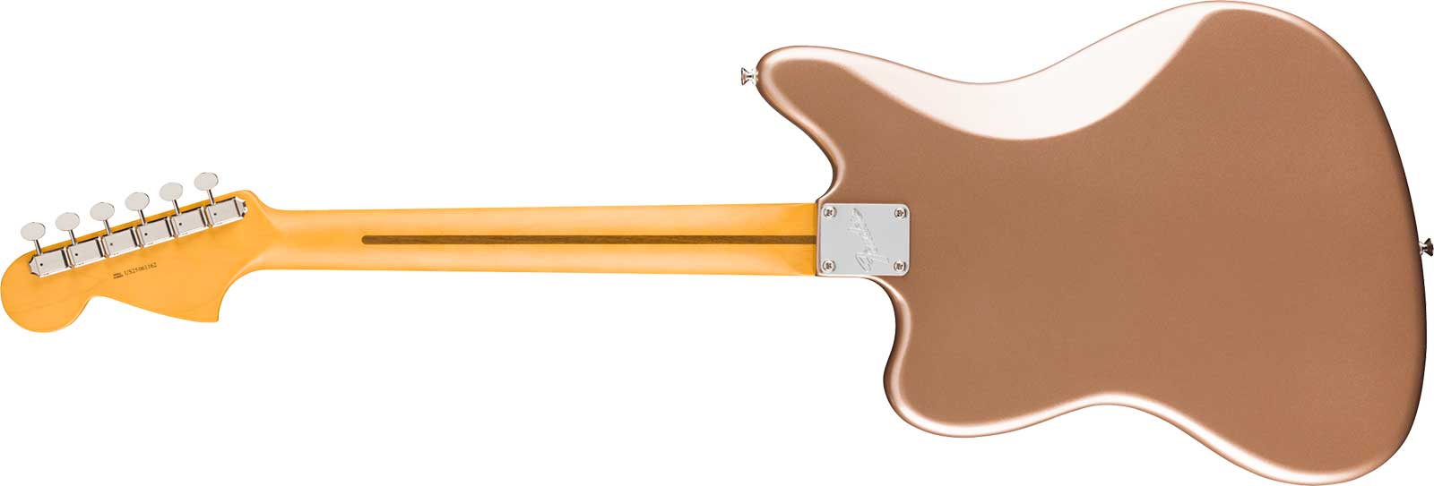 Fender Jaguar Classic American Pro Usa Shsc 2s Trem Rw - Faded Firemist Gold - Retro-Rock-E-Gitarre - Variation 1