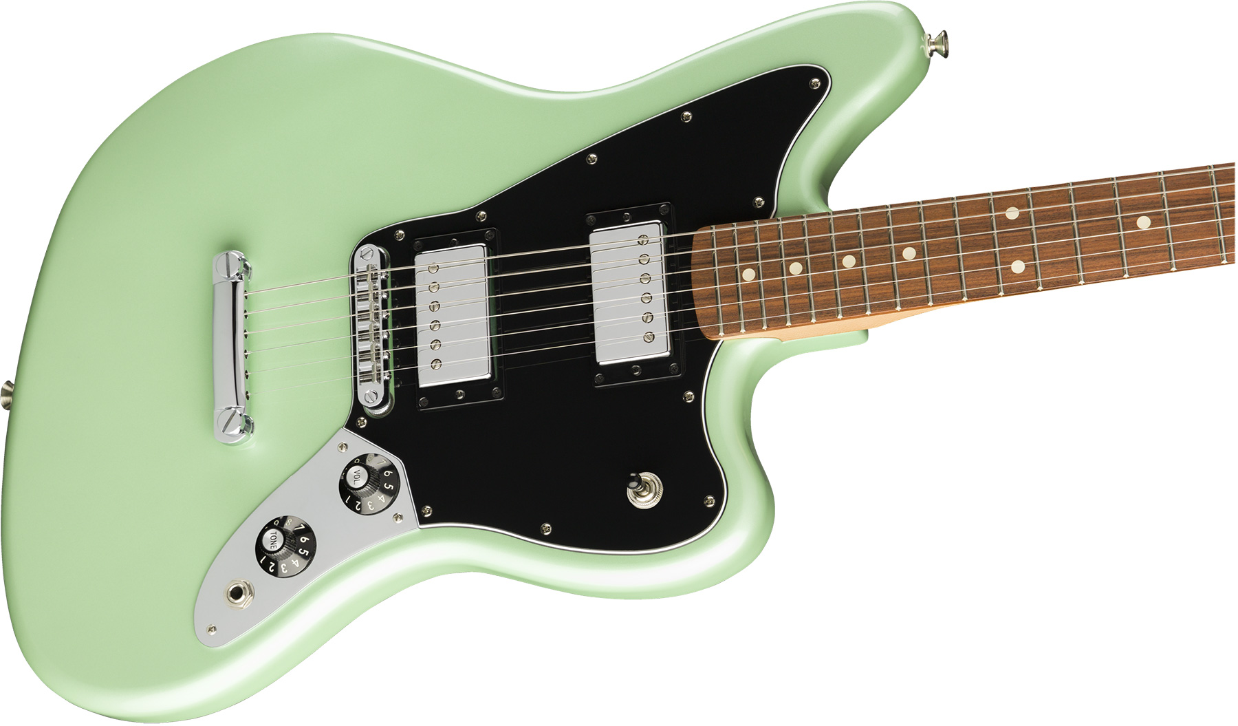 Fender Jaguar Hh Special Edition Player Fsr Mex 2h Ht Pf - Surf Pearl - Retro-Rock-E-Gitarre - Variation 2