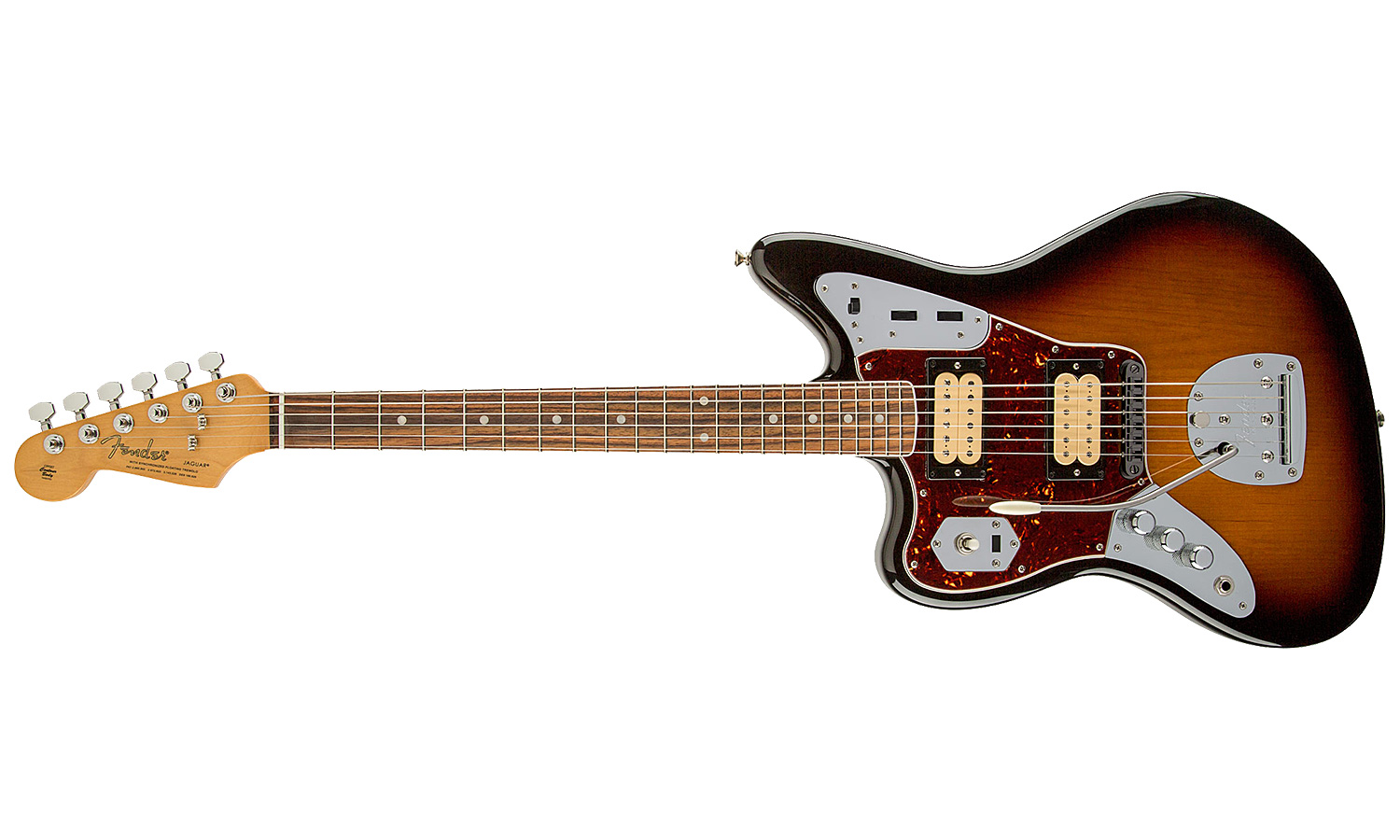 Fender Kurt Cobain Jaguar Lh Gaucher Mex Hh Trem Rw - 3-color Sunburst - E-Gitarre für Linkshänder - Variation 2