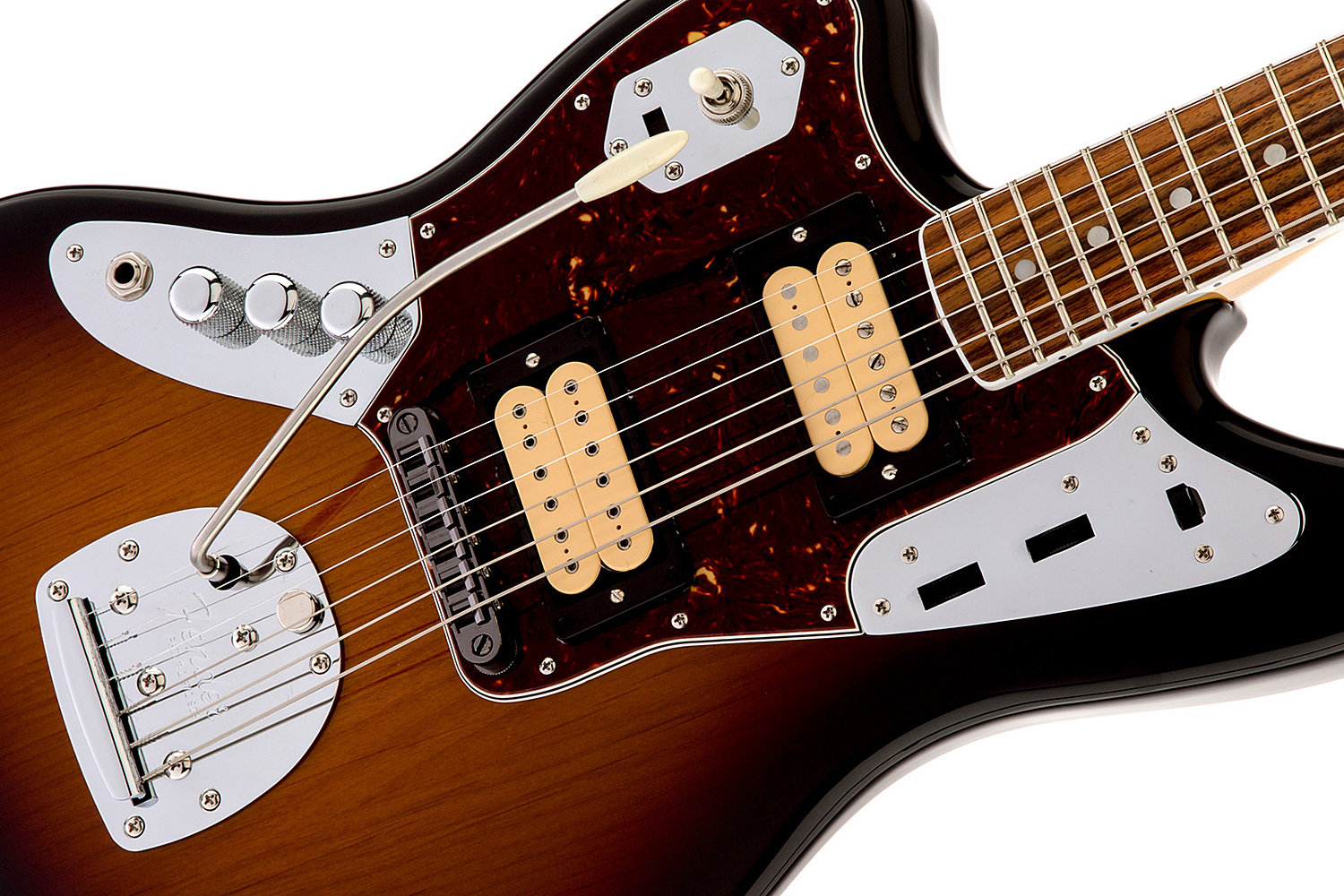Fender Kurt Cobain Jaguar Lh Gaucher Mex Hh Trem Rw - 3-color Sunburst - E-Gitarre für Linkshänder - Variation 3