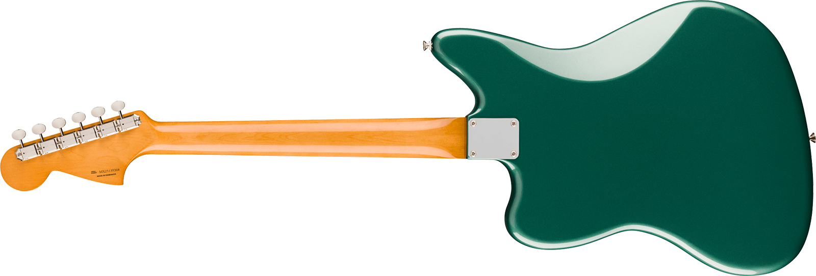 Fender Jaguar Mid 60s Vintera 3 Shsc Mex 2s Trem Rw - Sherwood Green Metallic - Retro-Rock-E-Gitarre - Variation 1