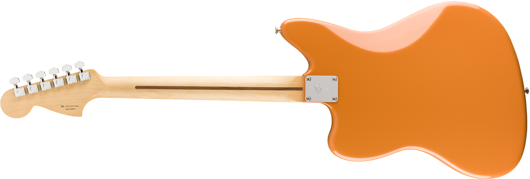 Fender Jaguar Player Mex Hs Pf - Capri Orange - Retro-Rock-E-Gitarre - Variation 1