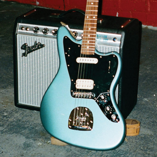 Fender Jaguar Player Mex Hs Trem Pf - Tidepool - Retro-Rock-E-Gitarre - Variation 5