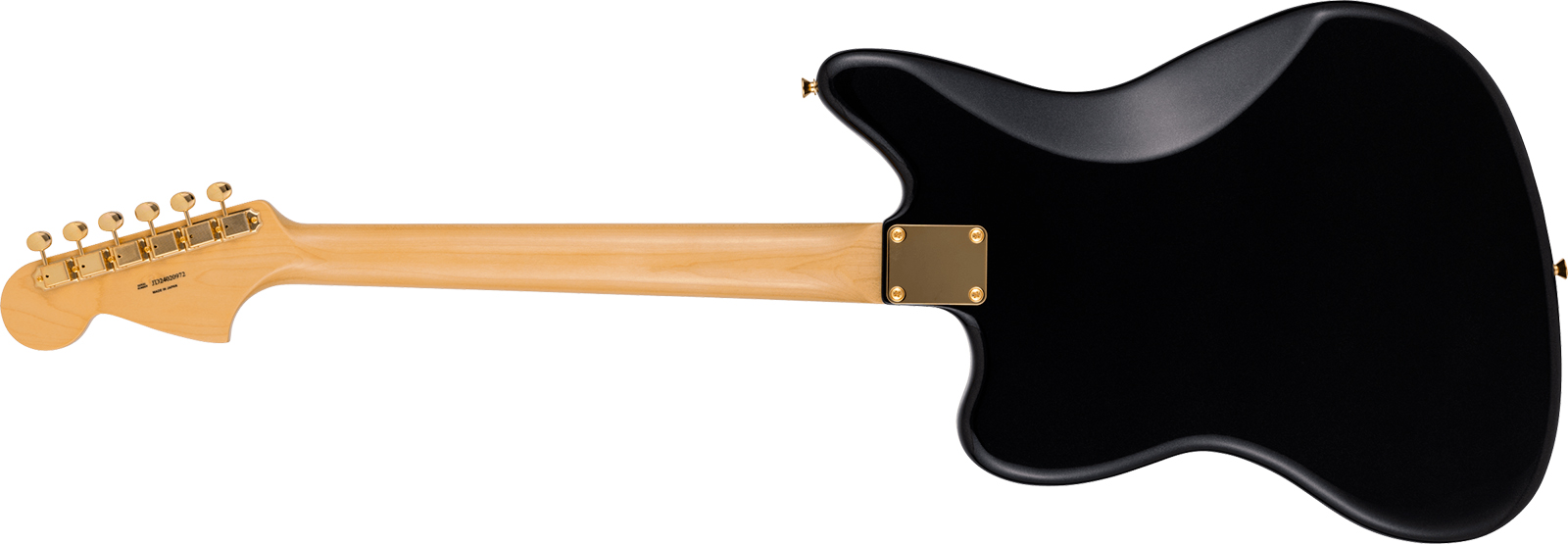 Fender Jaguar Traditional 60s Mij Ltd Jap Shsc 2s Trem Rw - Black Pearl - Retro-Rock-E-Gitarre - Variation 1