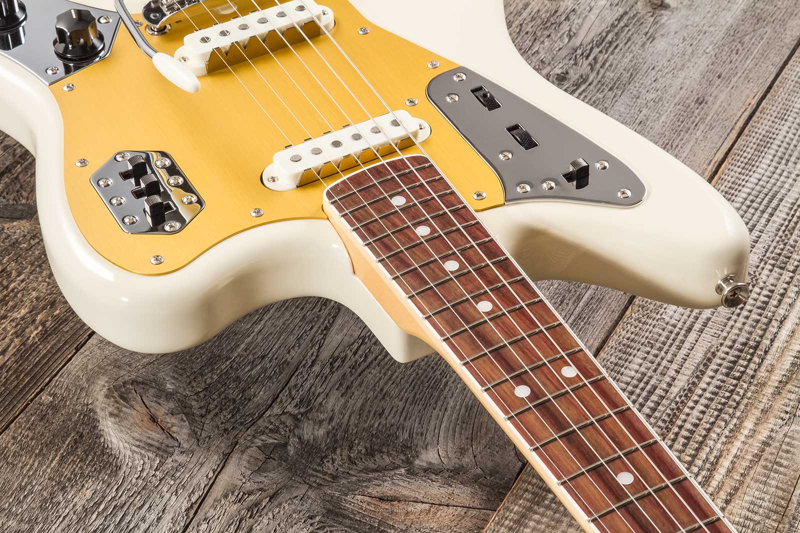 Fender Jaguar Traditional Ii 60s Japan 2s Trem Rw - Olympic White - Retro-Rock-E-Gitarre - Variation 7
