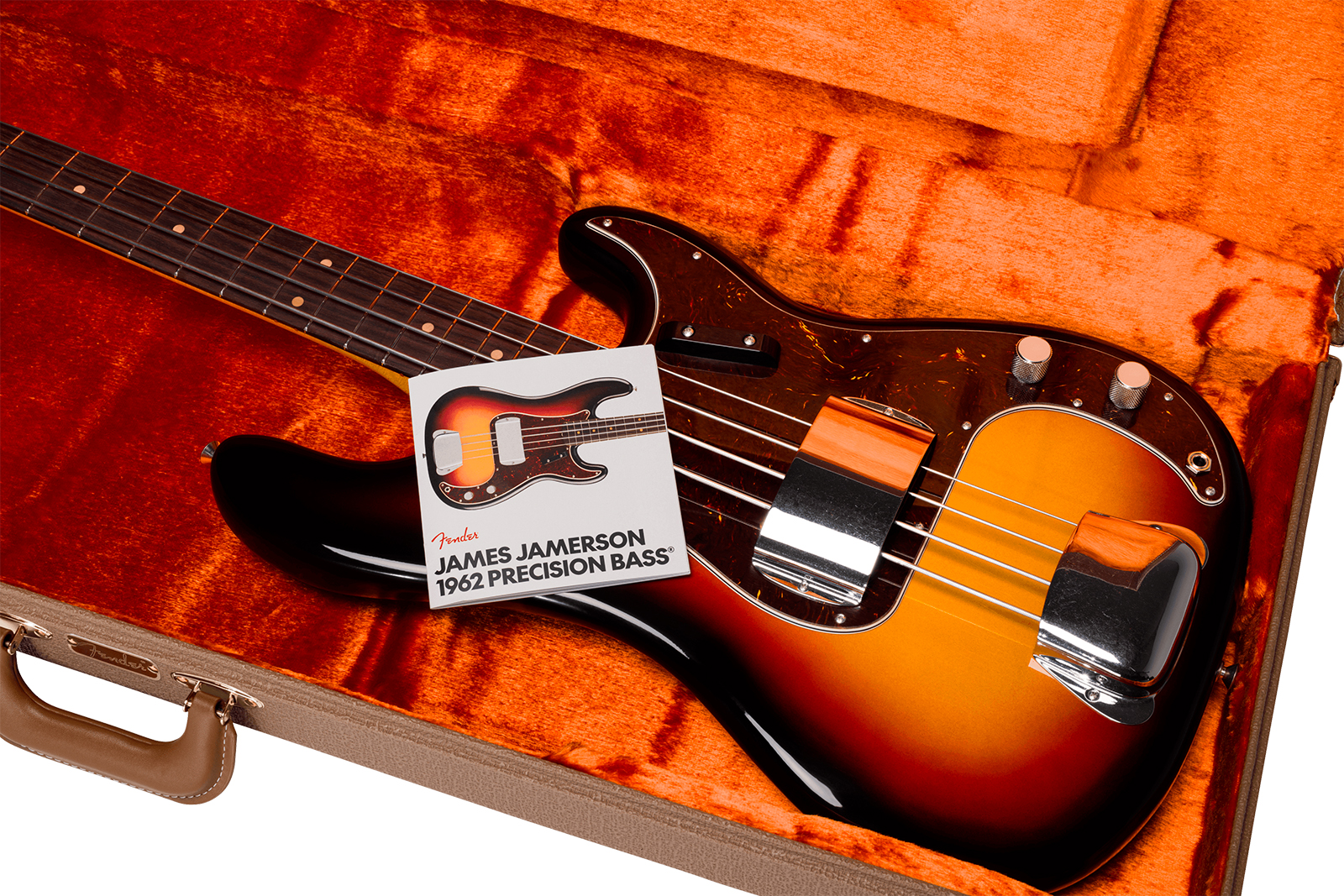 Fender James Jamerson Precision Bass 1962 Signature Usa Rw - Heirloom 3-color Sunburst - Solidbody E-bass - Variation 5
