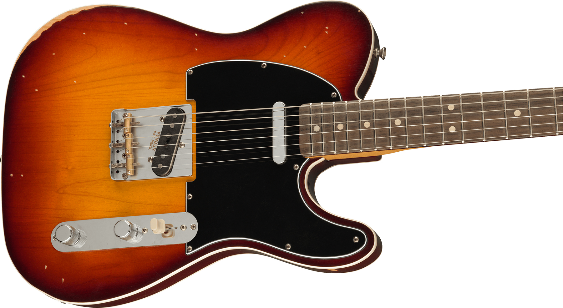 Fender Jason Isbell Tele Custom Signature Rw +housse - Road Worn 3-color Chocolate Burst - E-Gitarre in Teleform - Variation 2
