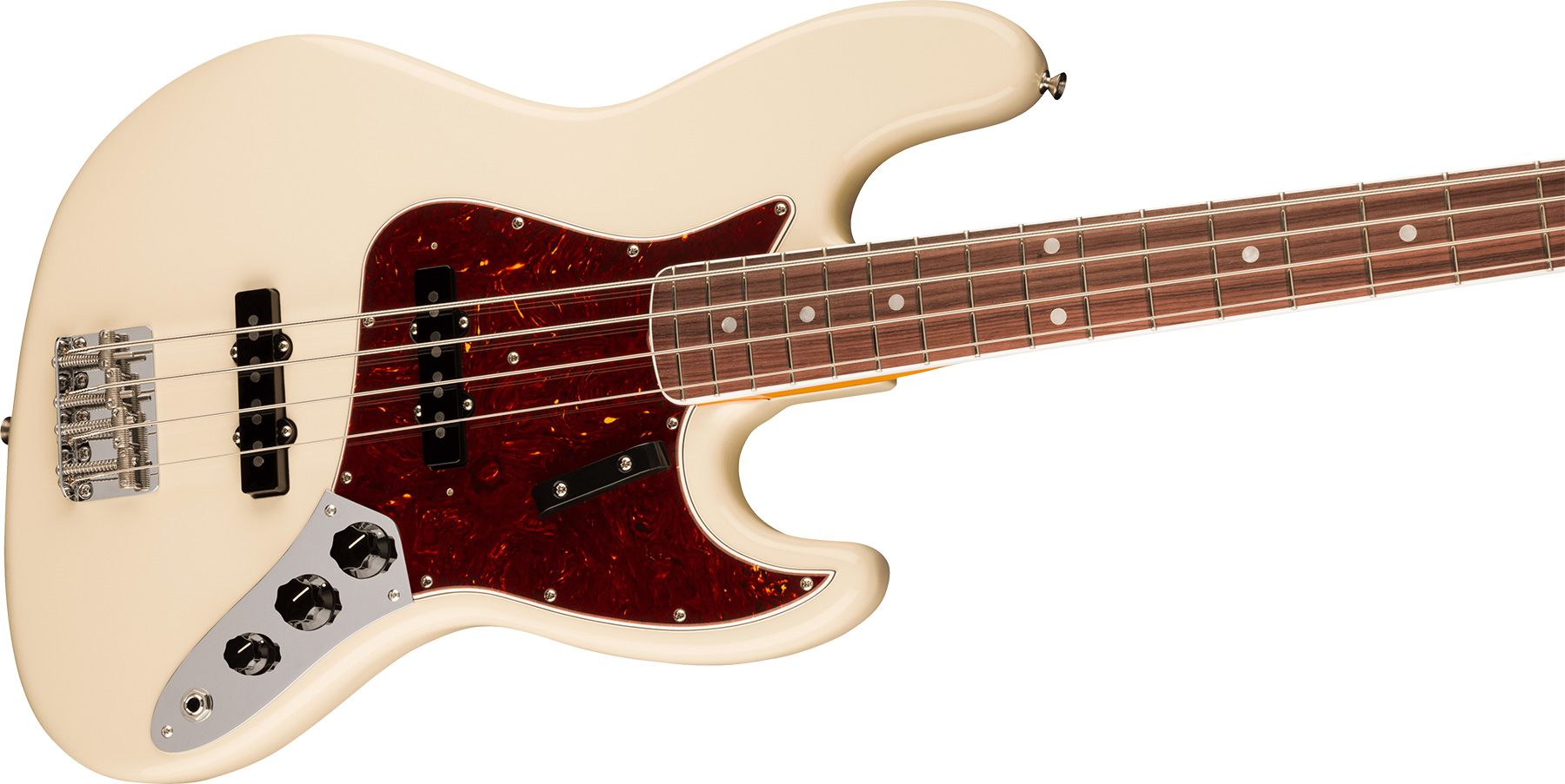 Fender Jazz Bass 1966 American Vintage Ii Usa Rw - Olympic White - Solidbody E-bass - Variation 2