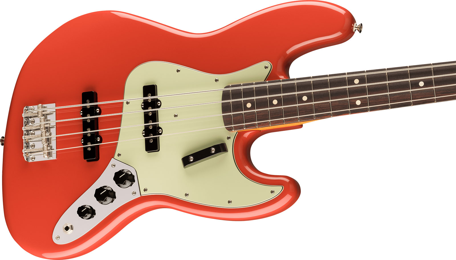 Fender Jazz Bass 60s Vintera Ii Mex Rw - Fiesta Red - Solidbody E-bass - Variation 2