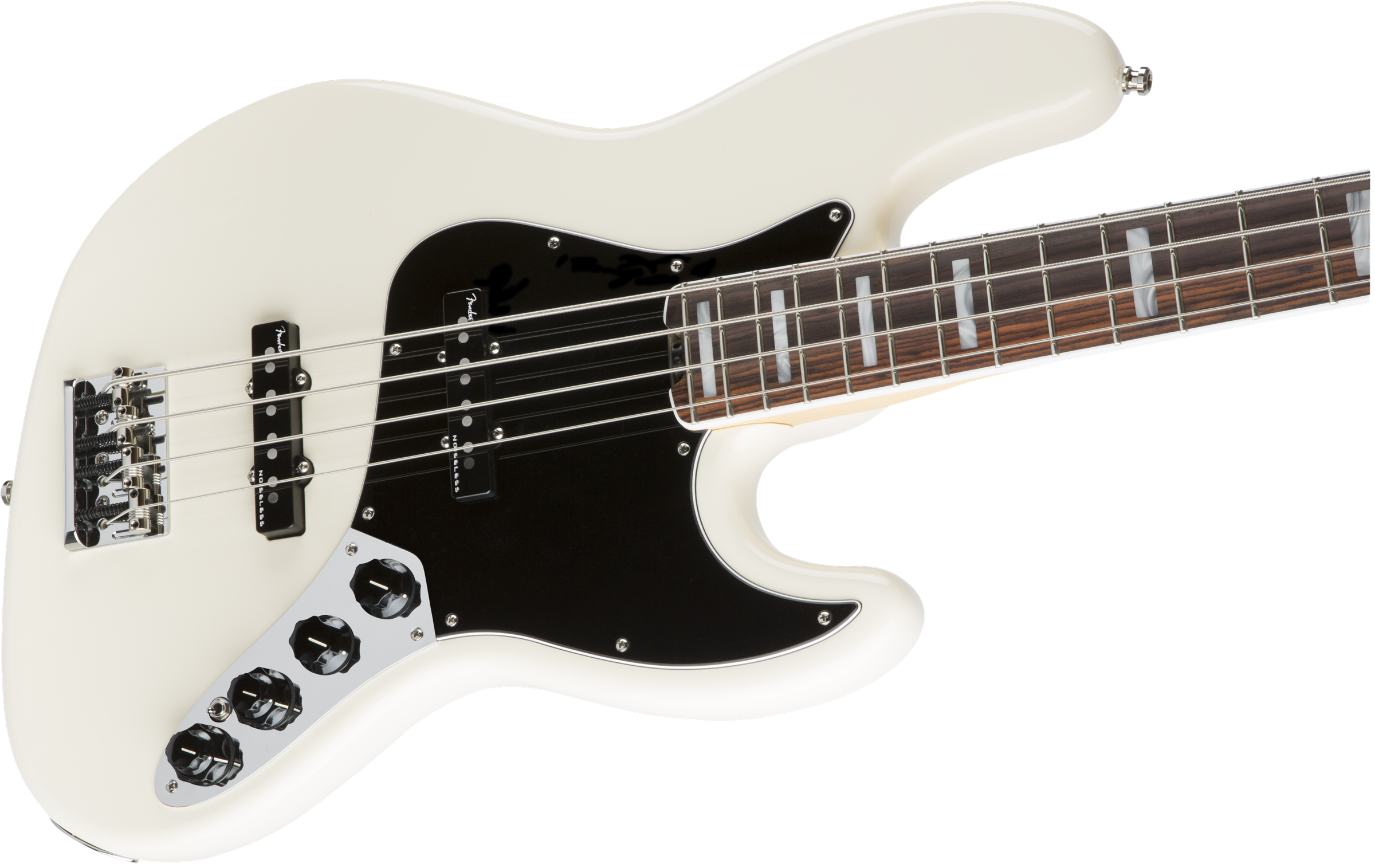 Fender Jazz Bass American Elite 2016 Usa Rw - Olympic White - Solidbody E-bass - Variation 3