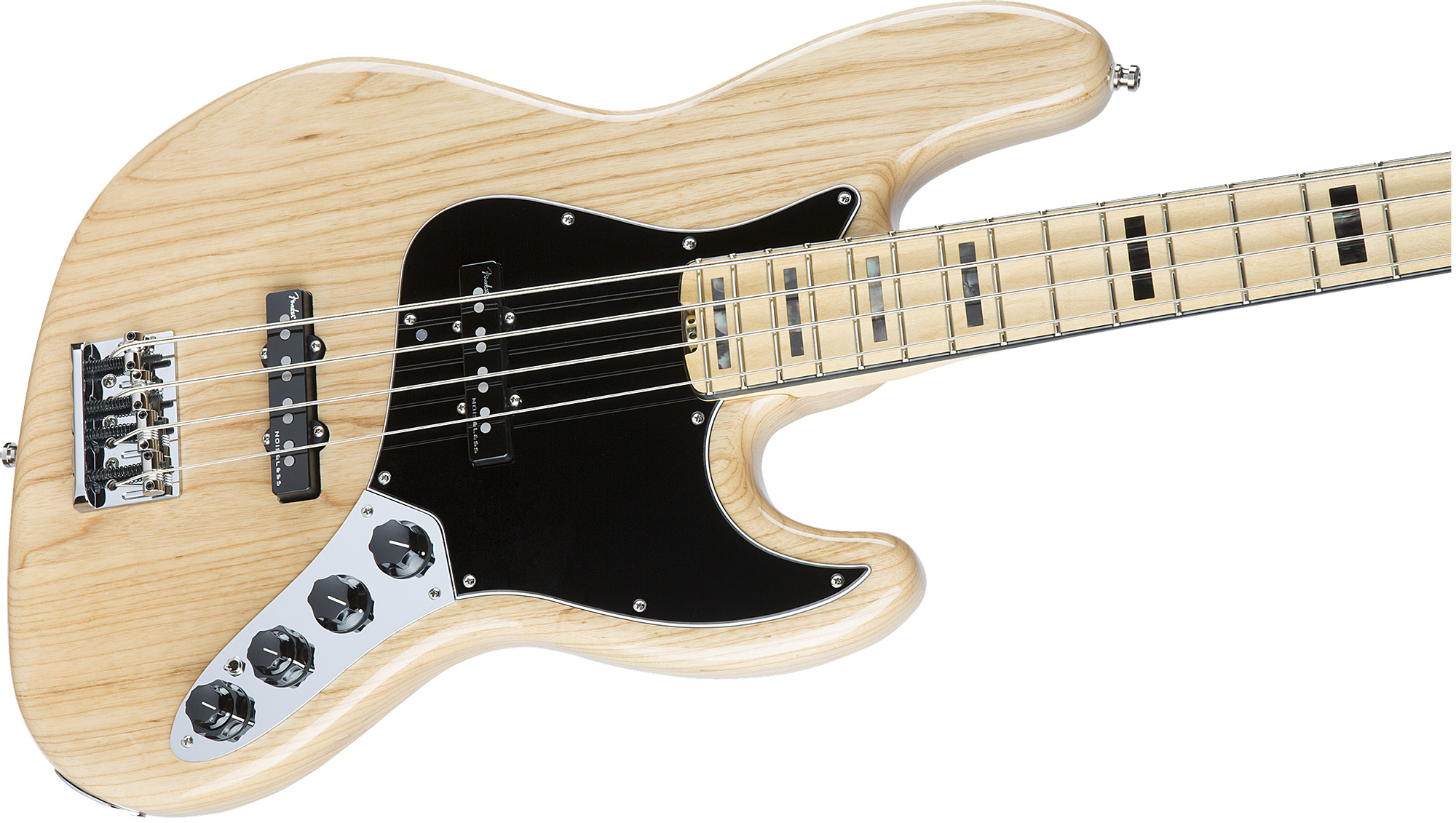 Fender Jazz Bass American Elite Ash 2016 (usa, Mn) - Natural - Solidbody E-bass - Variation 3