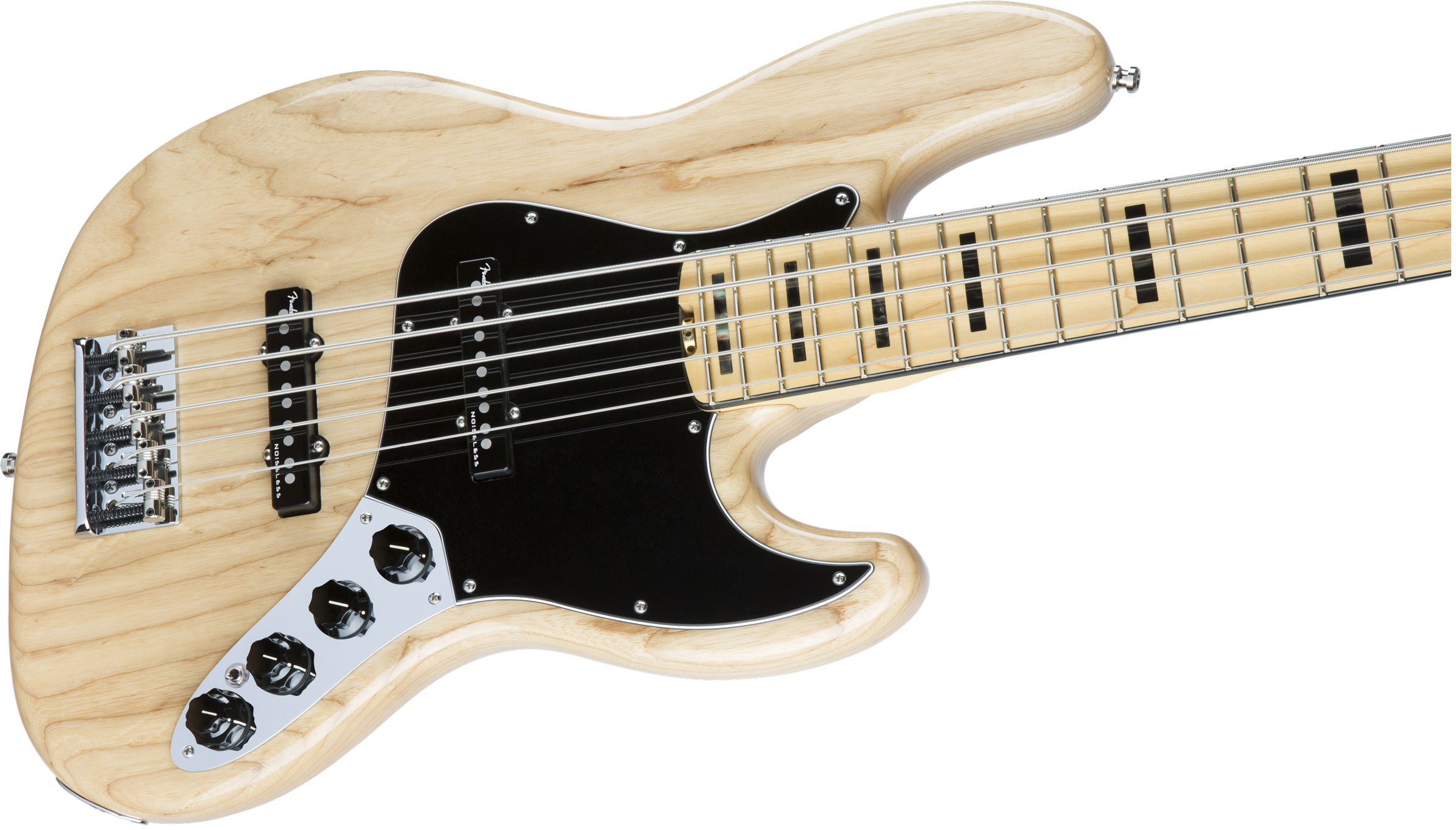 Fender Jazz Bass American Elite V Ash 5 Cordes 2016 (usa, Mn) - Natural - Solidbody E-bass - Variation 3