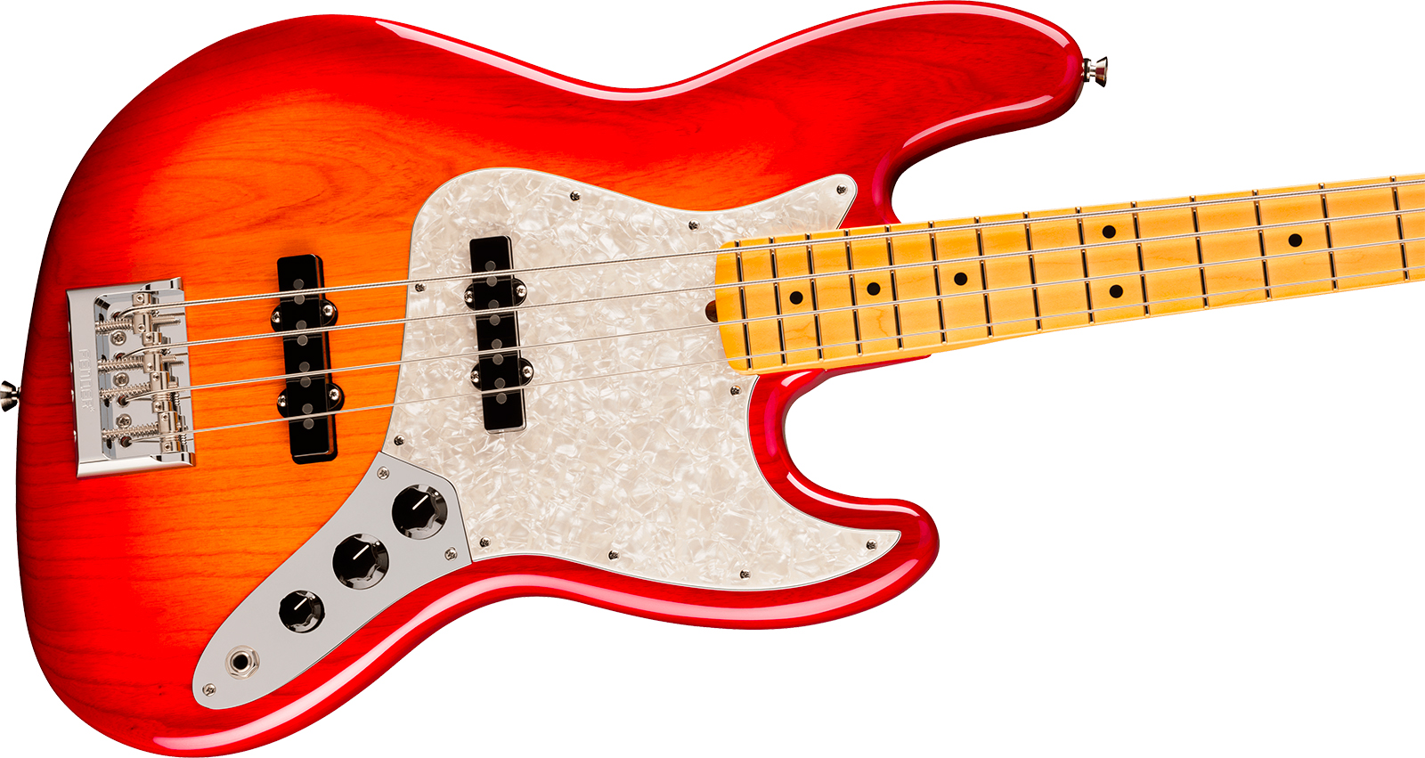 Fender Jazz Bass American Pro. Usa Mn - Aged Cherry Burst - Solidbody E-bass - Variation 2