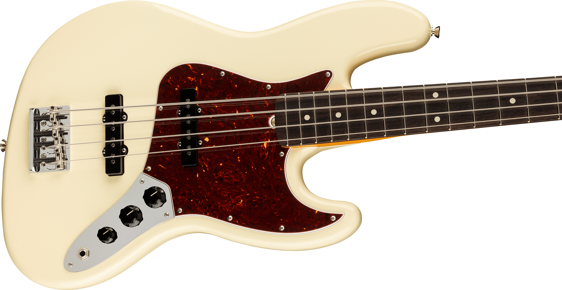 Fender Jazz Bass American Professional Ii Lh Gaucher Usa Rw - Olympic White - Solidbody E-bass - Variation 2