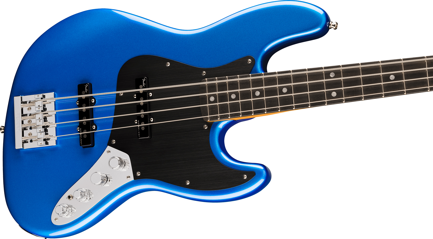 Fender Jazz Bass American Ultra Ii Usa Active Eb - Noble Blue - Solidbody E-bass - Variation 2