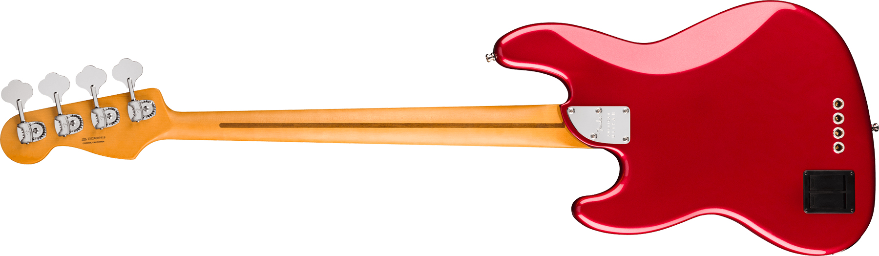 Fender Jazz Bass American Ultra Ii Usa Active Mn - Sinister Red - Solidbody E-bass - Variation 1